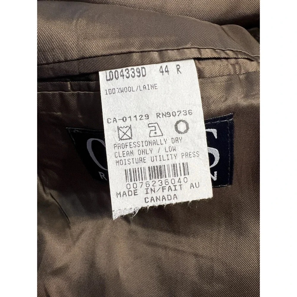 Chaps Blazer Mens  Size 46R Charcoal  Gray Wool Sport Coat Suit‎ Jacket